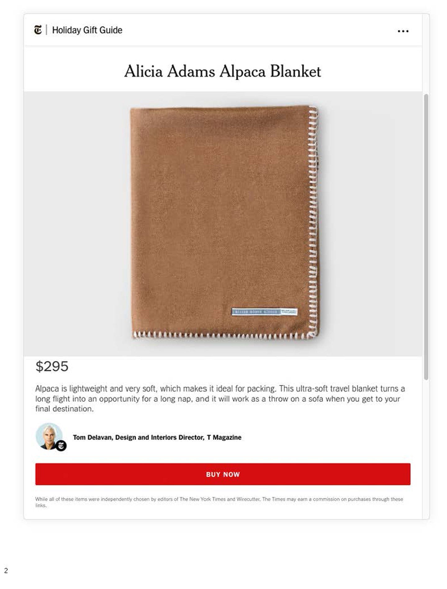 New York Times T Magazine Gift Guide