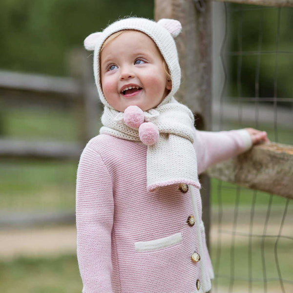 Buy Baby Scarf & Bunny Hat, Luxury Alpaca Hat/scarf Set