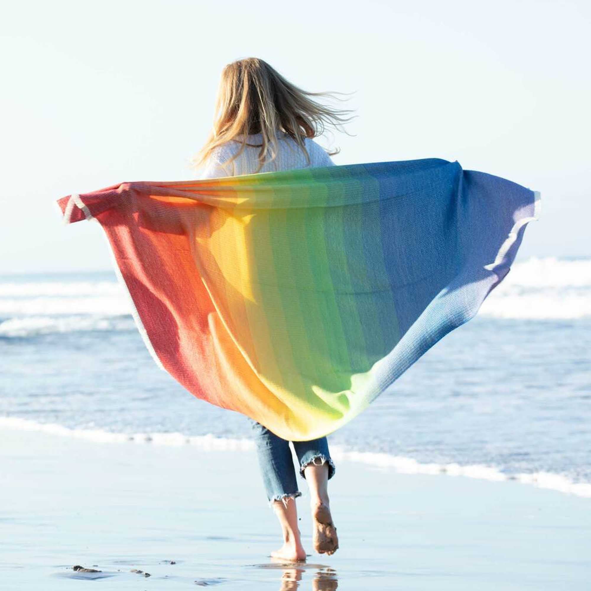 Buy Anniversary Wrap In Rainbow Luxury Alpaca Wrap Alicia Adams