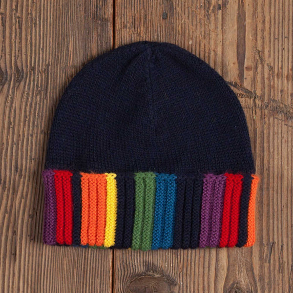 Burberry rainbow hotsell knit hat