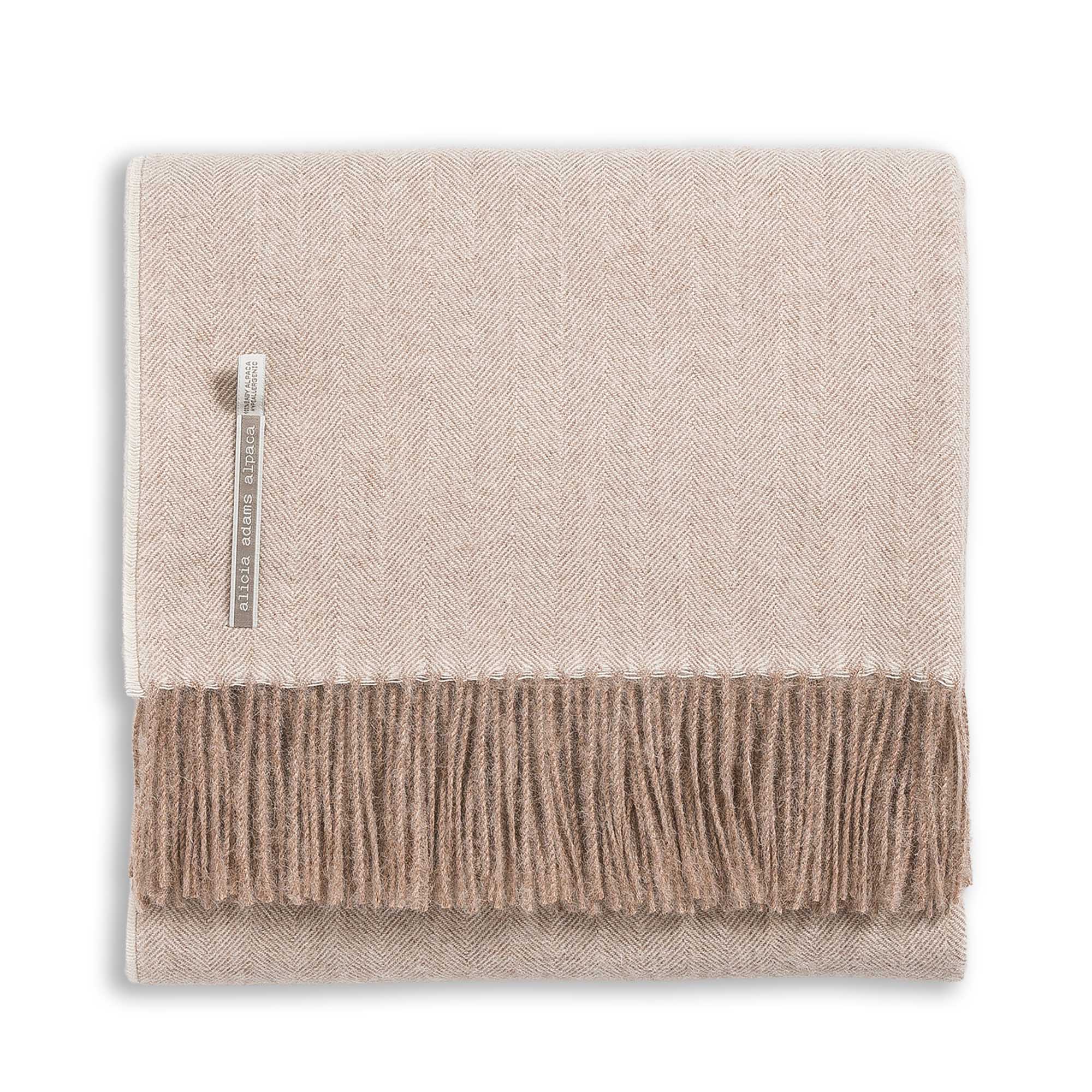 the Alicia Adams Alpaca Classic Cape -  Taupe