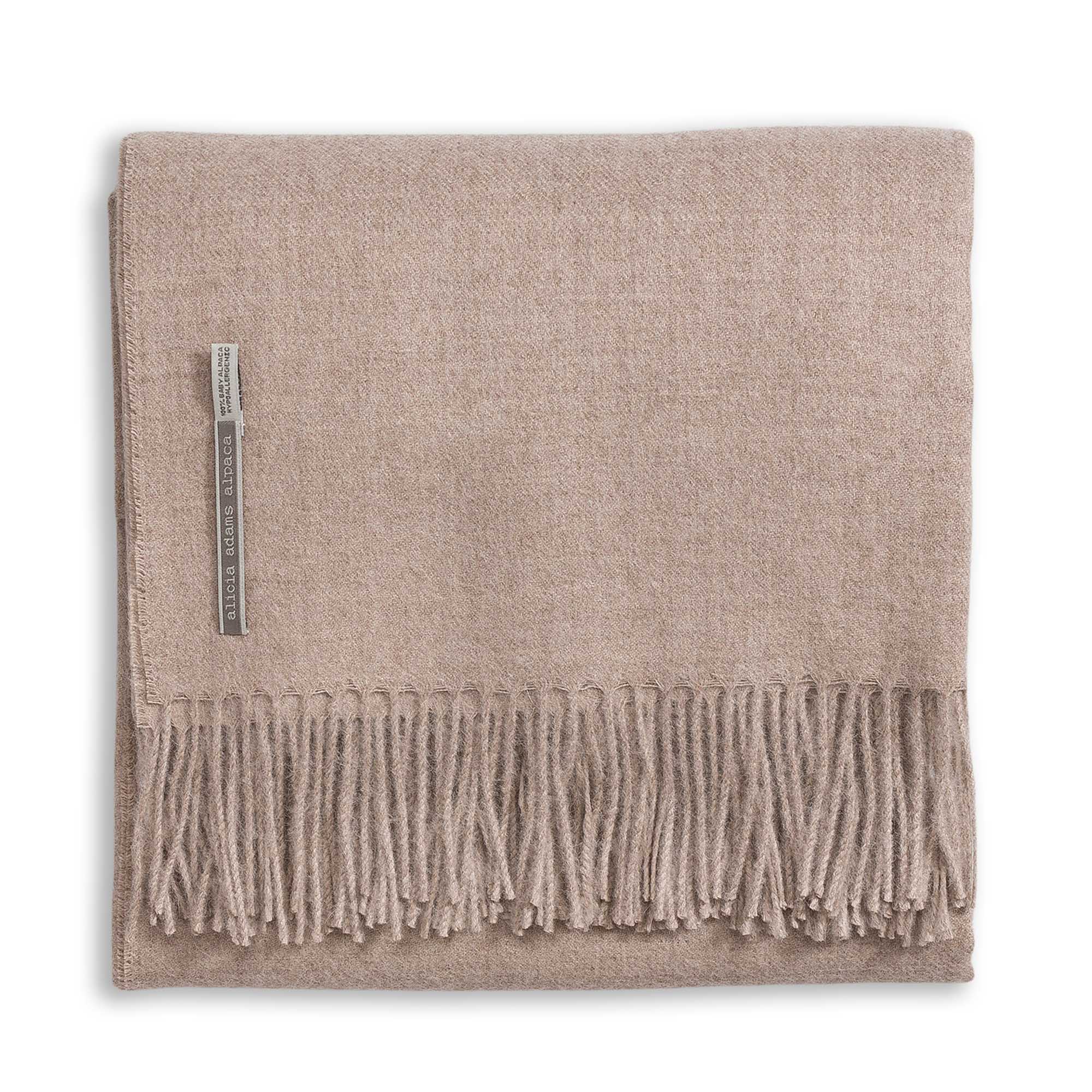 the Alicia Adams Alpaca Classic Cape -  Light Taupe