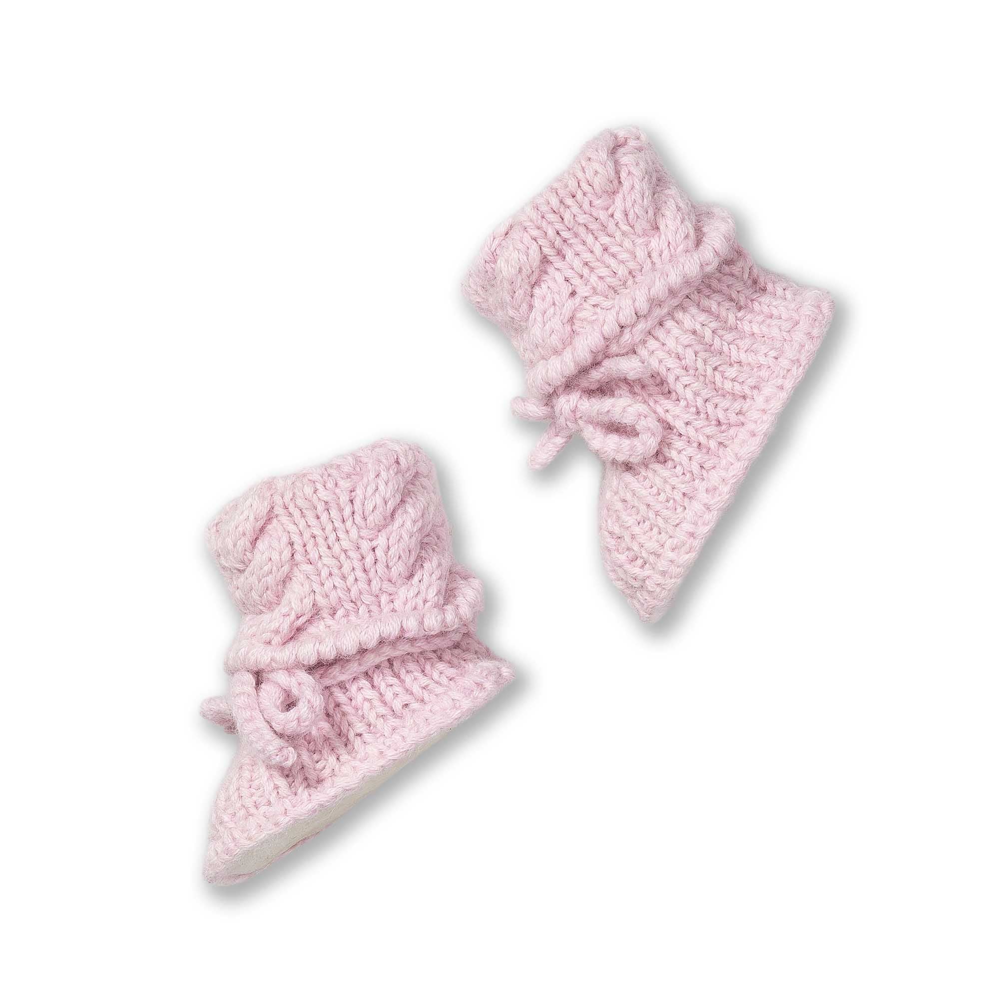 Baby Alpaca Booties - Light Pink