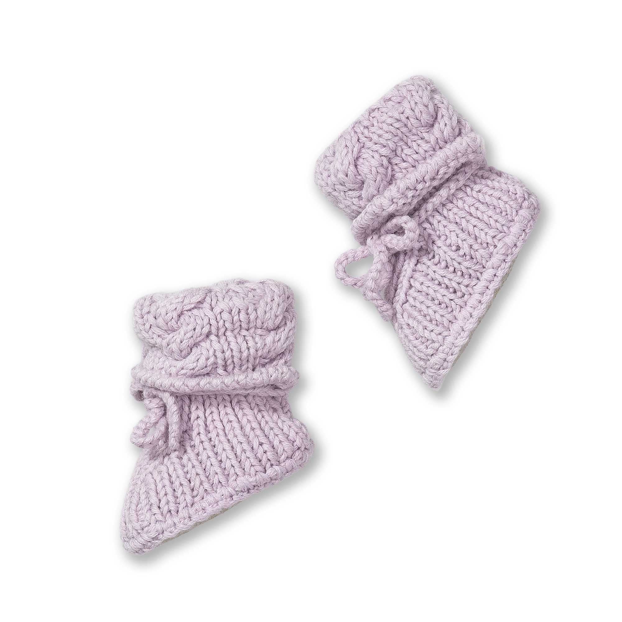 Baby Alpaca Booties - Lavender