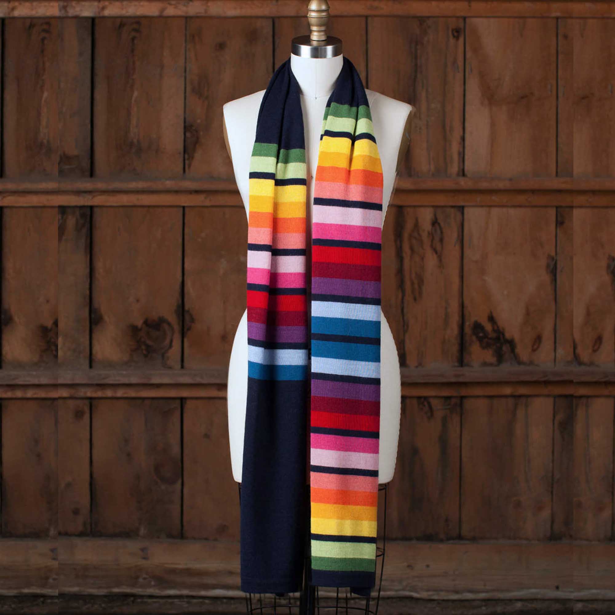 Buy Rainbow Scarf Luxury Alpaca Scarf Alicia Adams Alpaca alicia