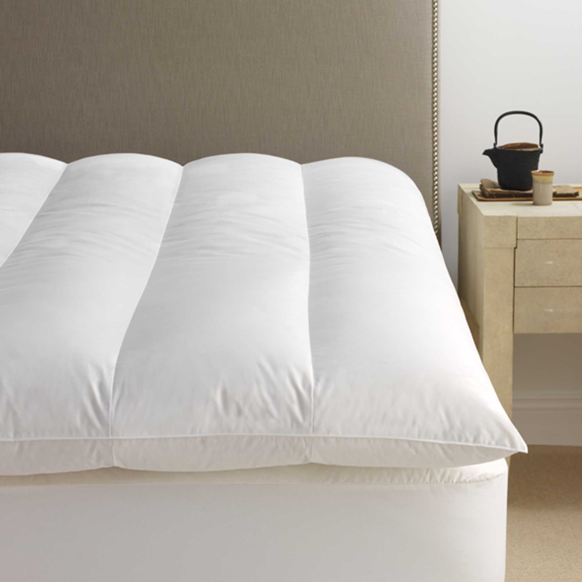 European White Down Featherbed