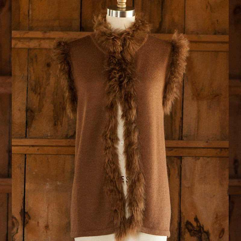 Women's Alpaca Vest - Stylish, Fitted Lined, Removable Hood - Alpacas of  Montana
