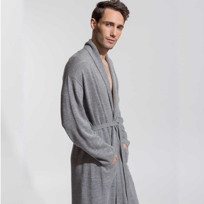 Men's silk robe by Almeta