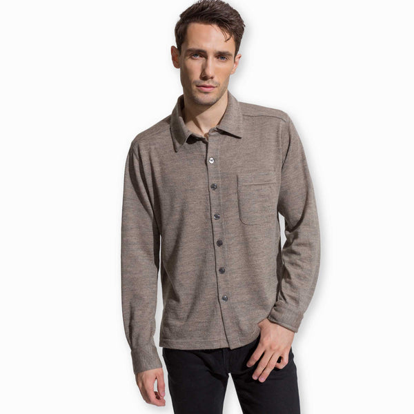 Buy Knit Shirt | Luxury Alpaca Men's Sweater | Alicia Adams Alpaca