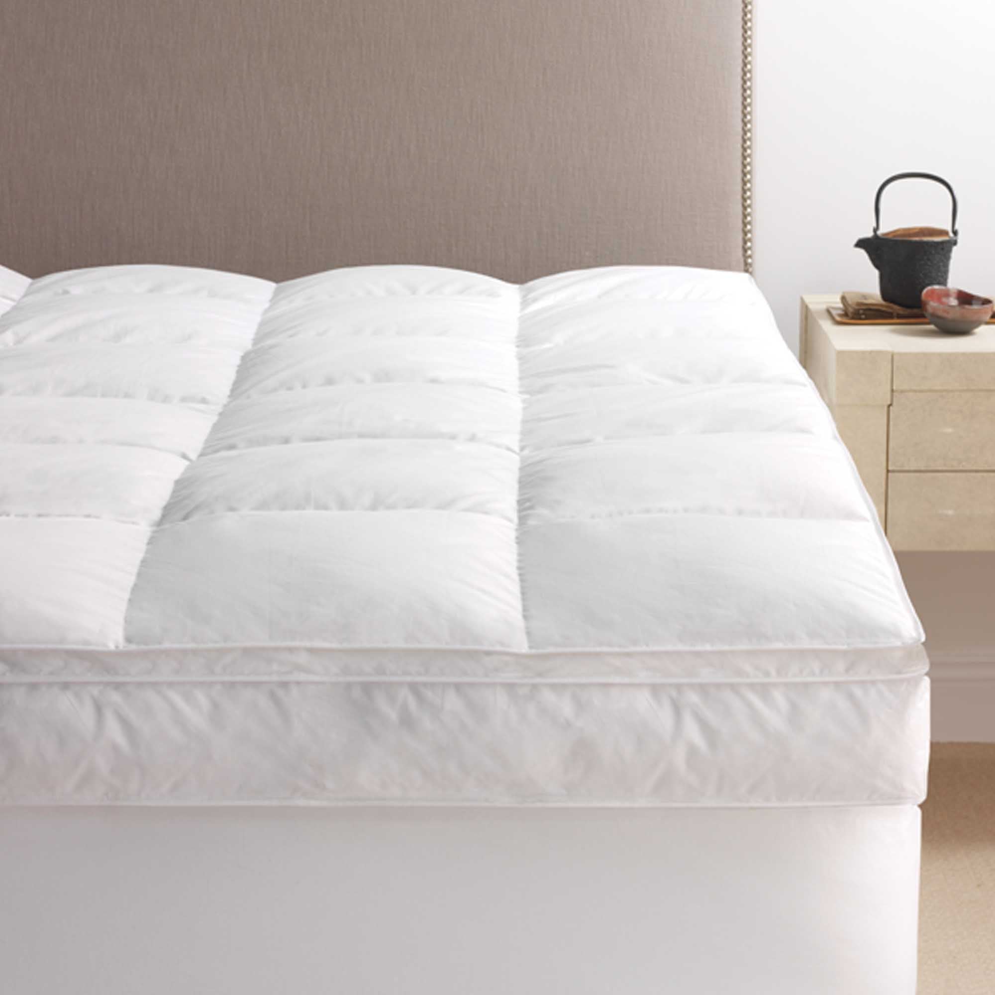 European White Down Pillowtop Featherbed