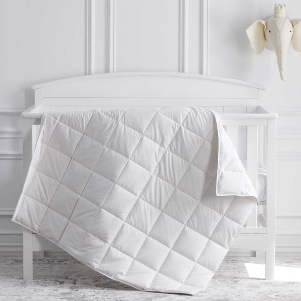 White best sale crib blanket