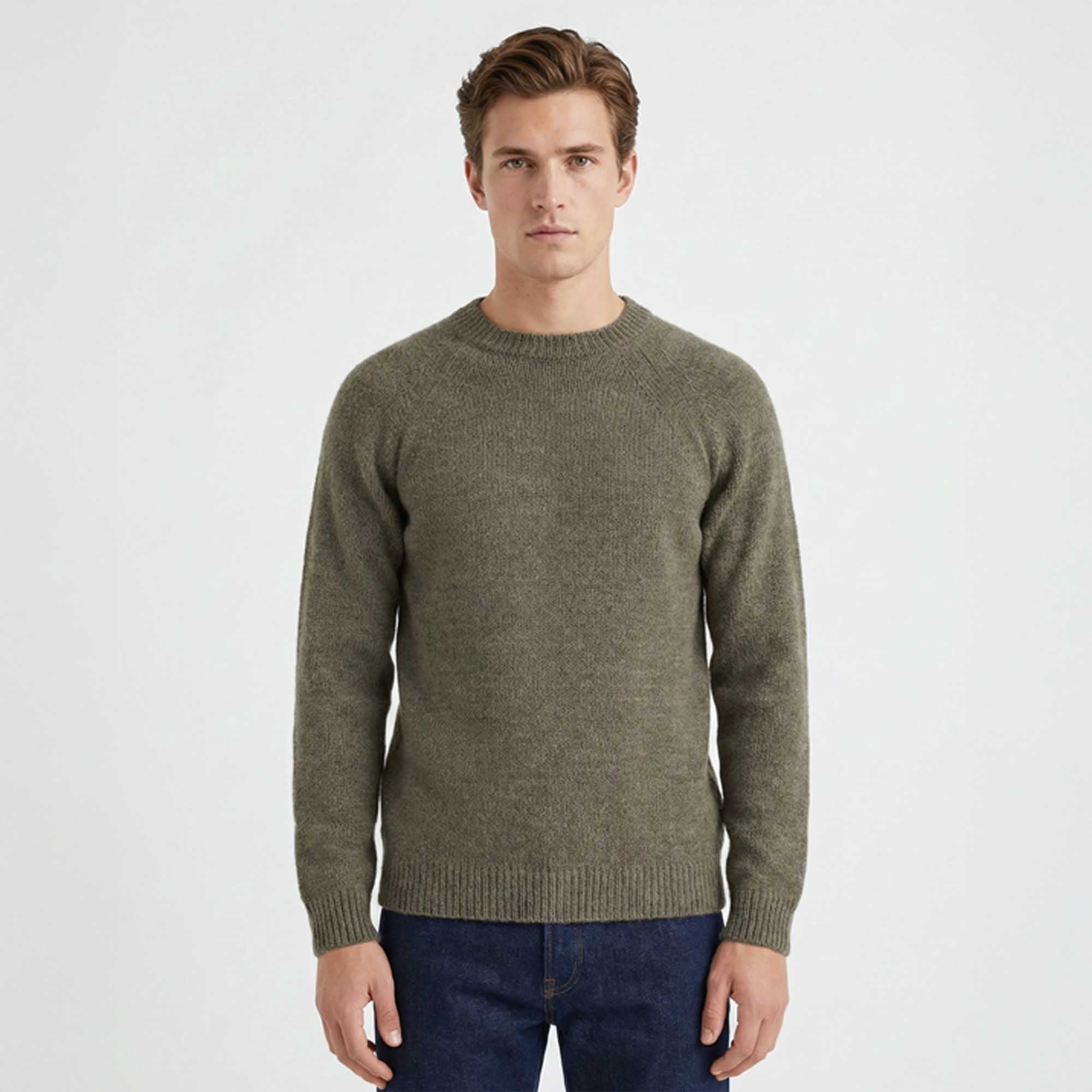 【新品未使用】Crew neck Knit pullover Buy Crew Neck Sweater For Men | Luxury Alpaca Men's Sweater