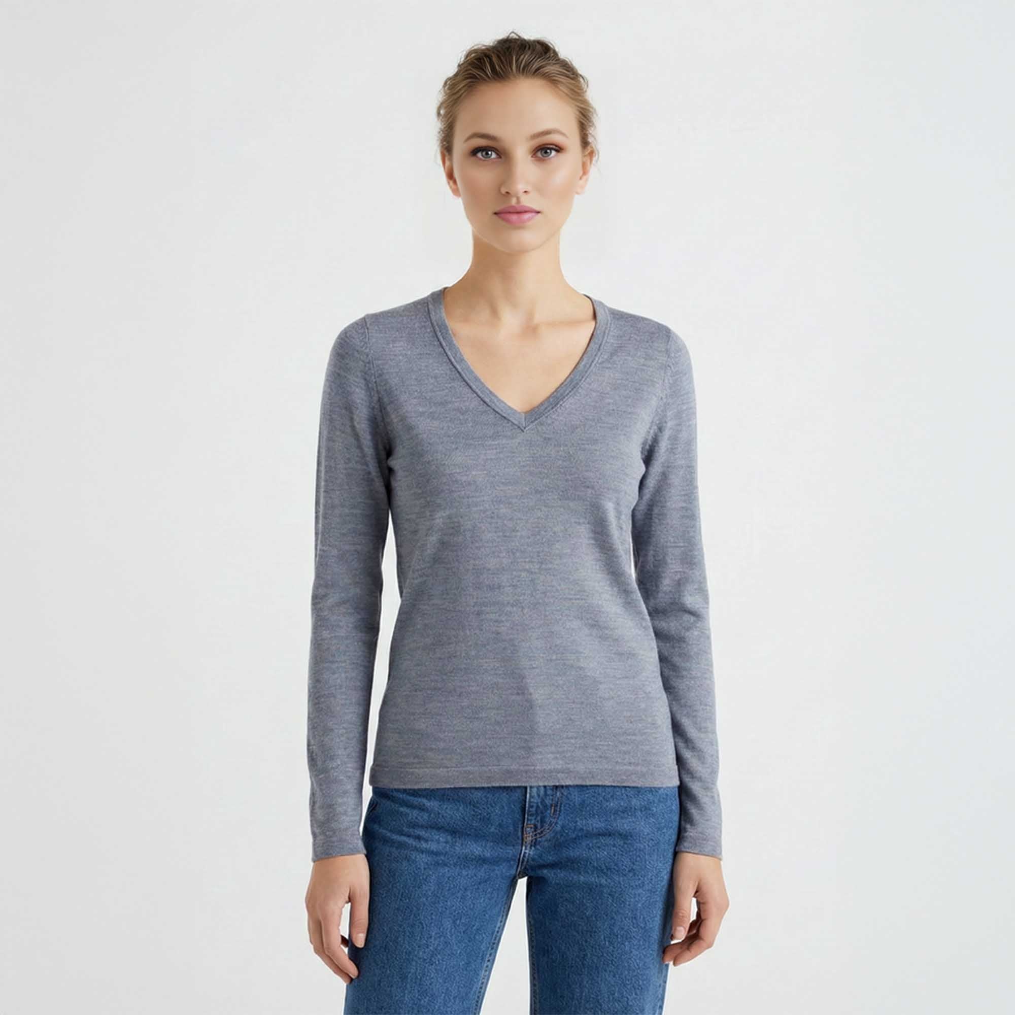 Buy V Neck Sweater | Luxury Alpaca Women's Sweater | Alicia Adams