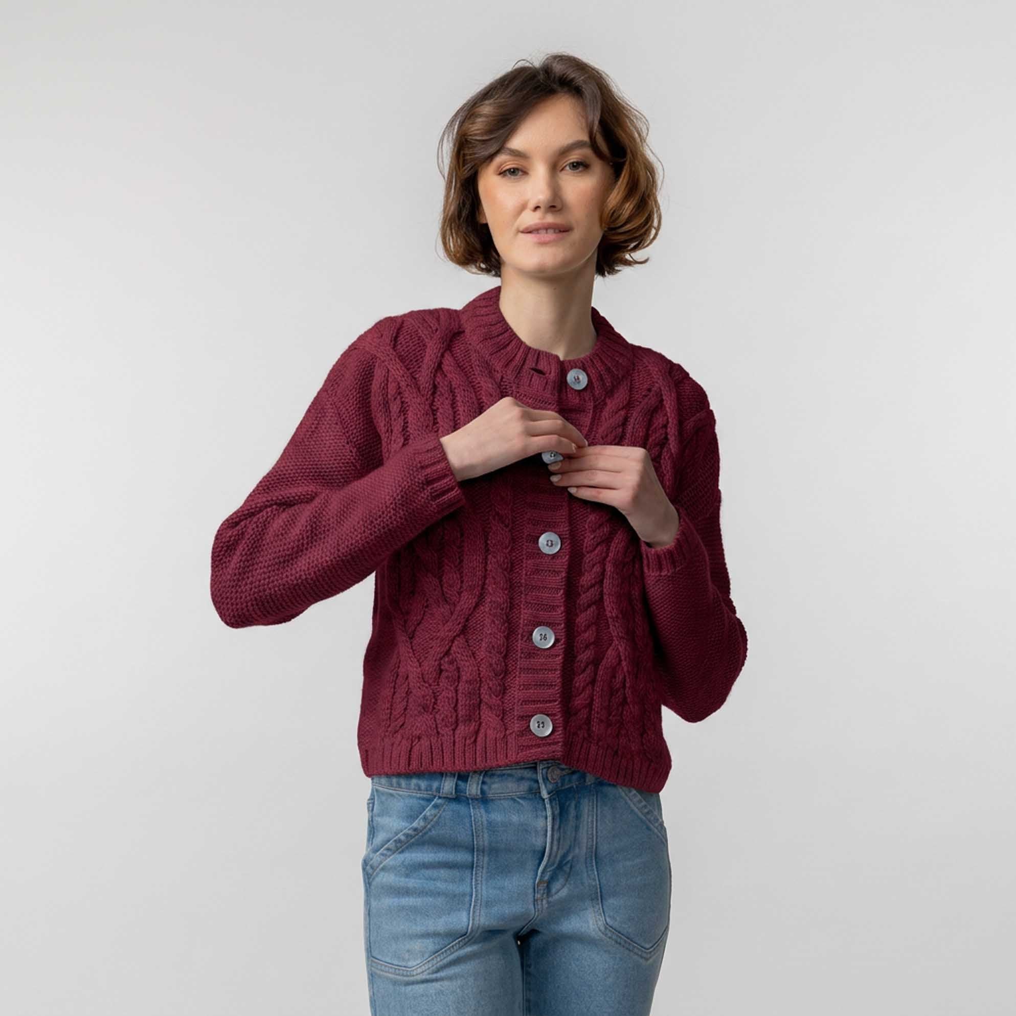 トップス HOLIDAY GABLE KNIT CARDIGAN Buy Buckley Cardigan | Luxury Alpaca Cardigan | Alicia Adams Alpaca