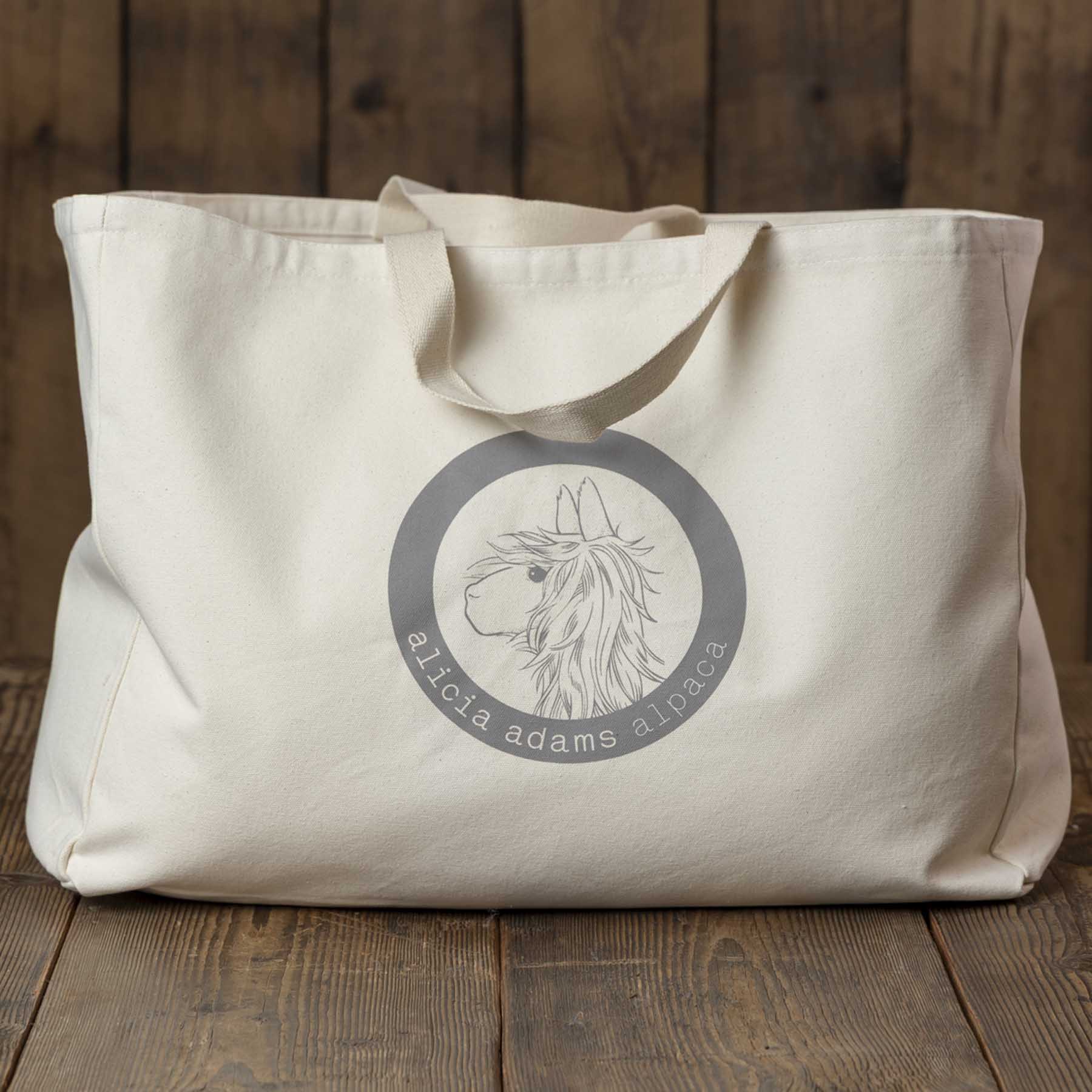 Canvas Tote Bag with Logo