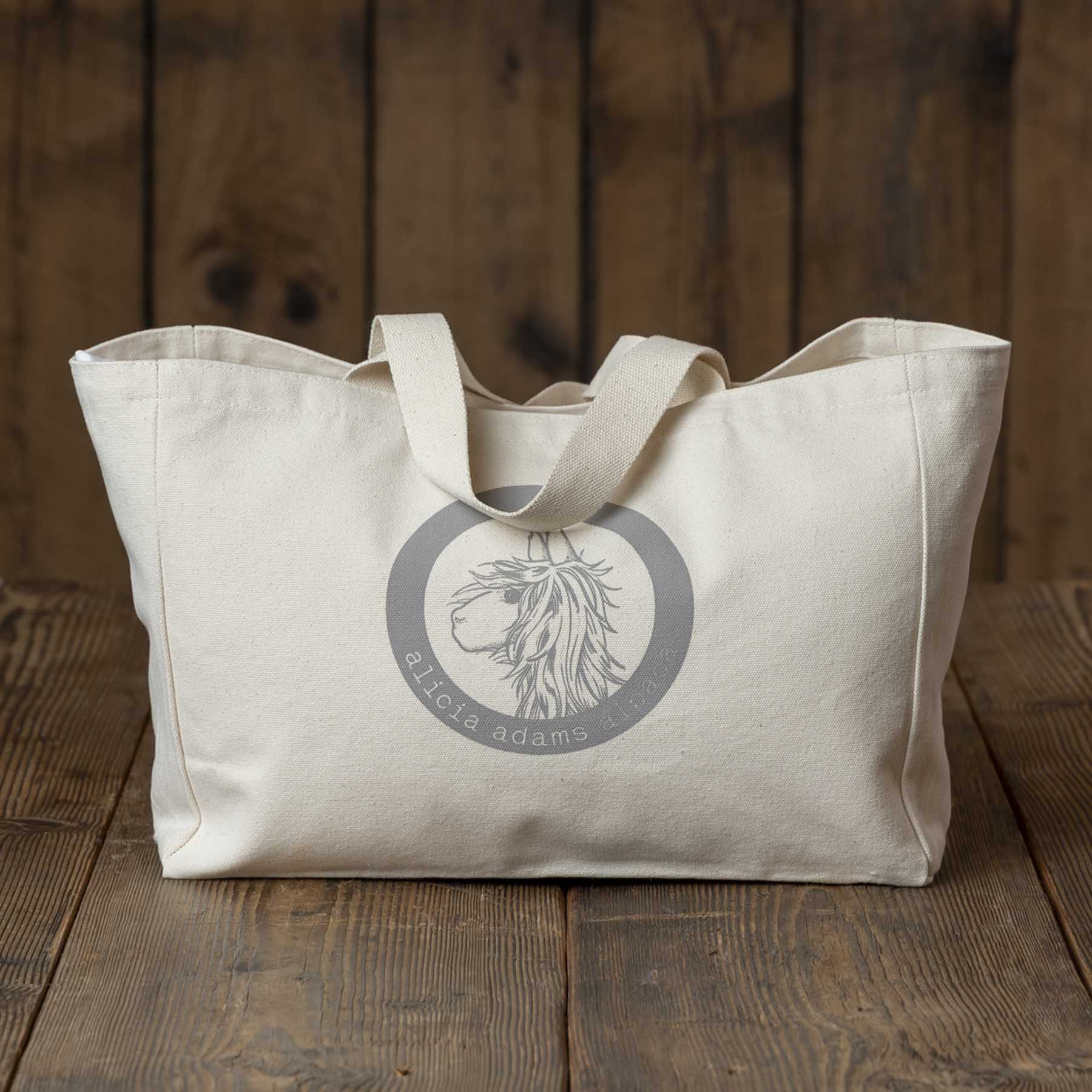 Canvas Tote Bag with Logo