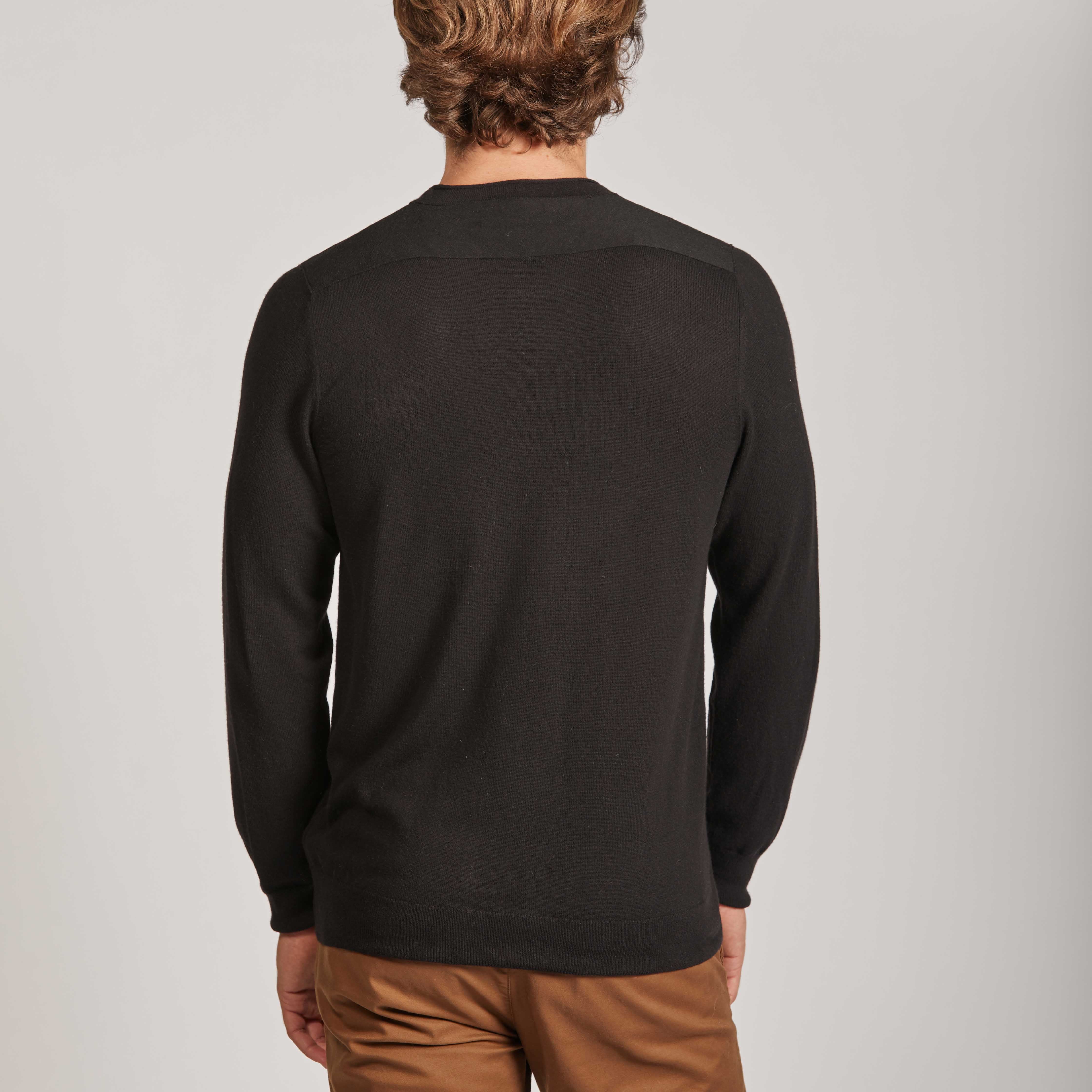 Vicuña Saddle Shoulder Crew Neck for Men