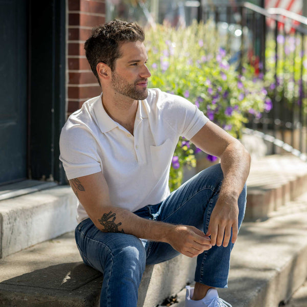 Buy Santos Polo | Luxury Alpaca Men's Sweater | Alicia Adams Alpaca
