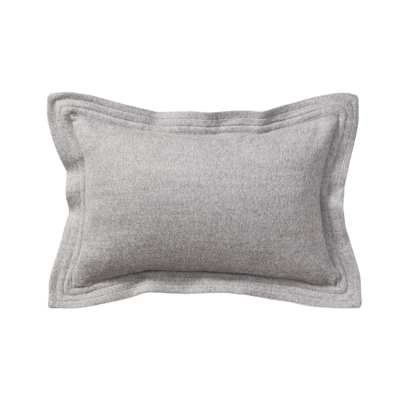 Christian Small Lumbar Pillow, Platinum with Silver Beads